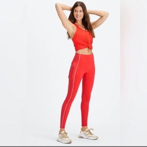 NWT Fabletics Leggings - Trinity Cherry